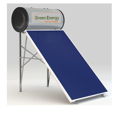 ΗΛΙΑΚΟΣ ΘΕΡΜΟΣΙΦ. GREEN ENERGY 150ΛΙΤ/2,0m2 Διπλής ενέργειας-κεραμοσκεπής