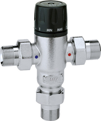 Ρυθμιζόμενη θερμοστατική  βαλβίδα ανάμειξης 1/2''